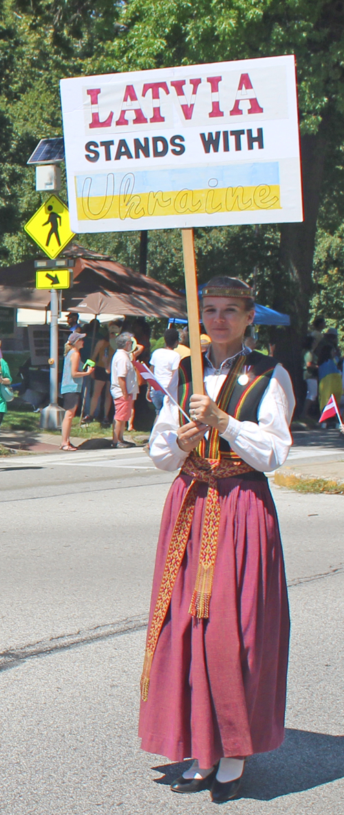 Latvian Cultural Garden in Parade of Flags